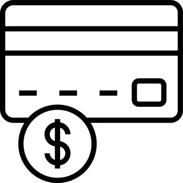 Εικονίδιο Πληρωμής Πιστωτική Κάρτα — Διανυσματικό Αρχείο