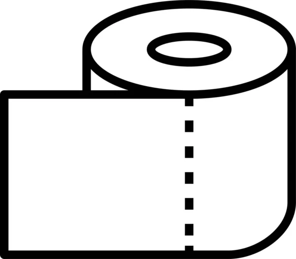 Toiletpapier Pictogram — Stockvector