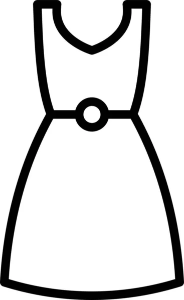 Ikona Oděvního Oblečení Stylu Osnovy — Stockový vektor