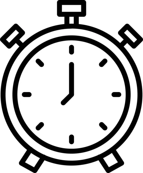 Χρονοδιάγραμμα Εικονίδιο Ειδοποίησης Χρονοδιάγραμμα Στυλ Περίγραμμα — Διανυσματικό Αρχείο