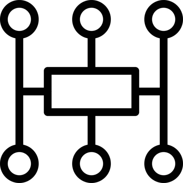 Иконка Совместного Использования Сети — стоковый вектор