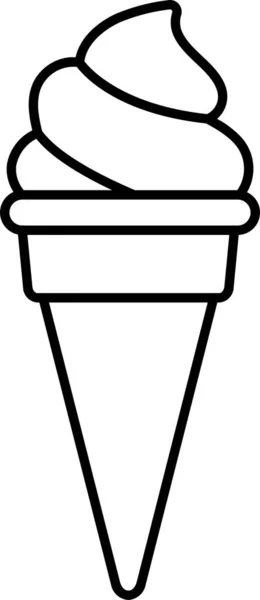 冰淇淋甜点图标 — 图库矢量图片