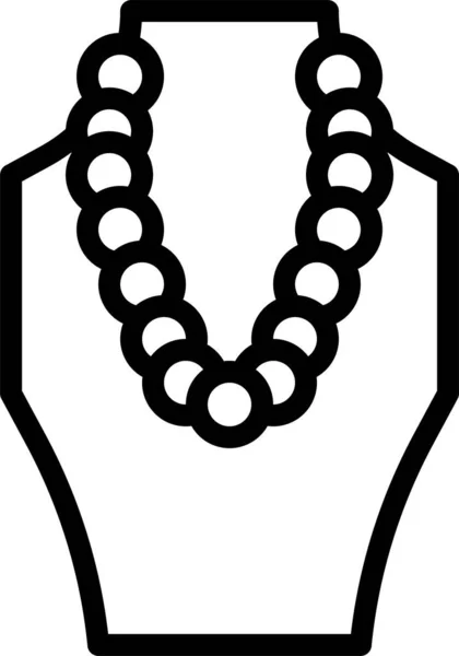 珠宝图标 轮廓风格 — 图库矢量图片
