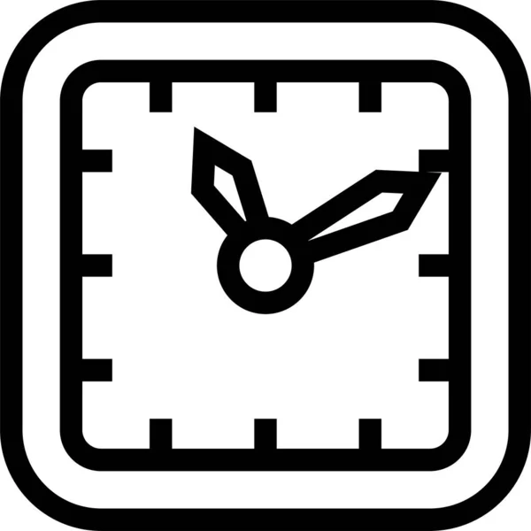 Ρολόι Ώρα Ρολόι Εικονίδιο — Διανυσματικό Αρχείο
