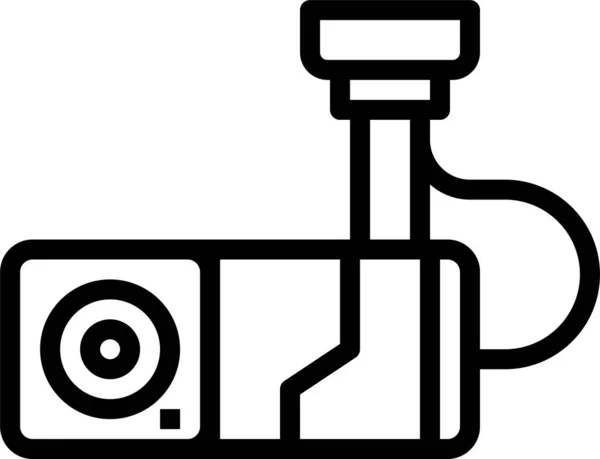 Camera Cctv Security Icon Outline Style — Stock Vector