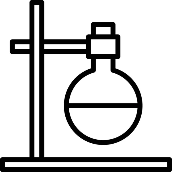 Laboratorio Química Ciencia Icono — Archivo Imágenes Vectoriales