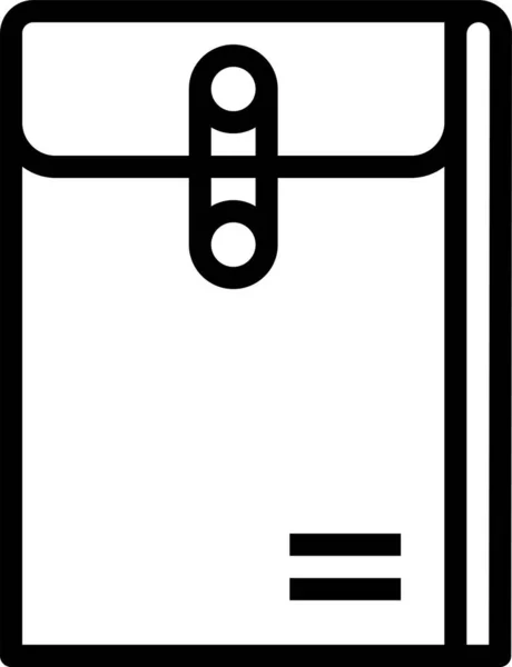 Boîte Entreprise Icône Livraison Dans Style Contour — Image vectorielle