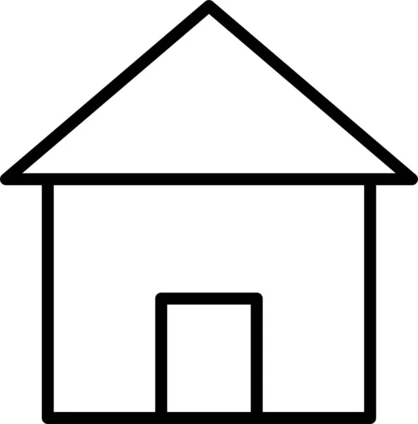 Maison Maison Véritable Icône — Image vectorielle
