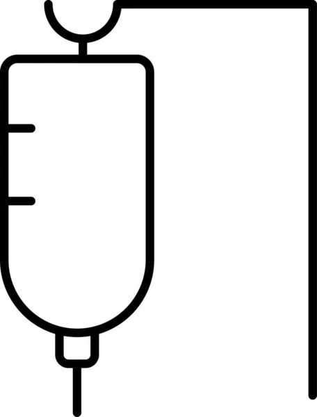 Drip Infusion Hospital Icon — Stock Vector