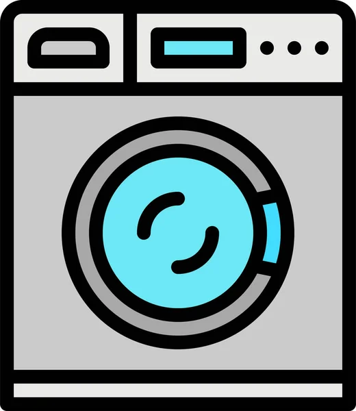 Clothes Laundry Machine Icon — Stock Vector