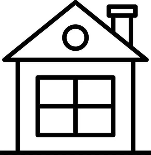 Maison Maison Véritable Icône — Image vectorielle