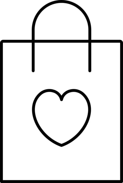 Εικονίδιο Δώρο Τσάντα Ψώνια — Διανυσματικό Αρχείο