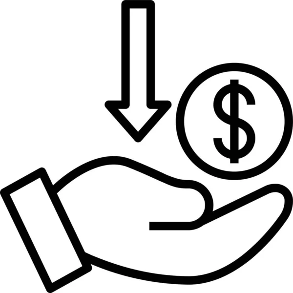 Bespaar Geld Pictogram — Stockvector