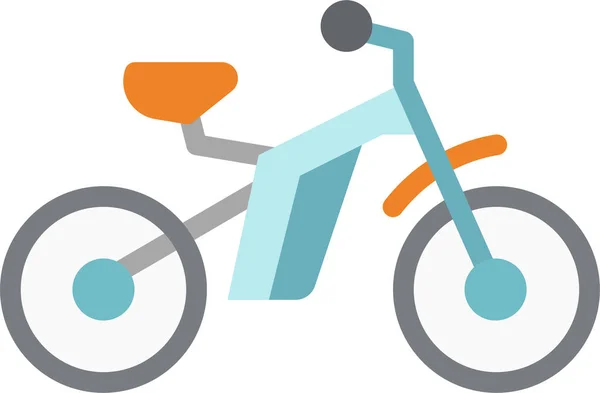 Bicycle Bike Ecology Icon Flat Style — Stock Vector