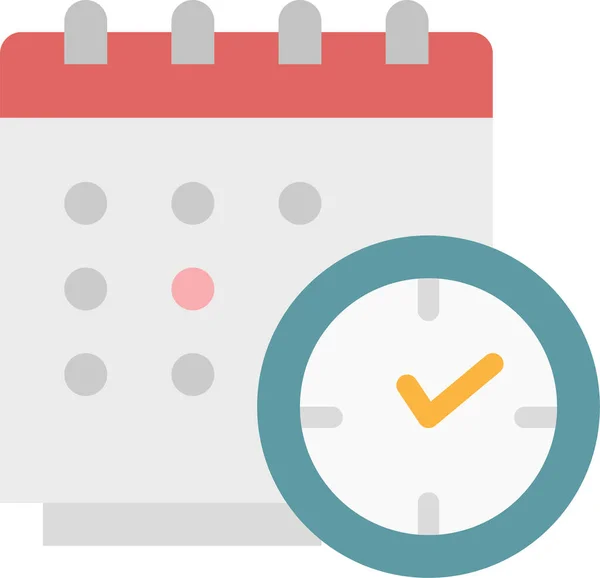Ημερολόγιο Ρολόι Εικονίδιο Χρονοδιάγραμμα Στη Ναυτιλία Παράδοση Και Εκπλήρωση Κατηγορία — Διανυσματικό Αρχείο