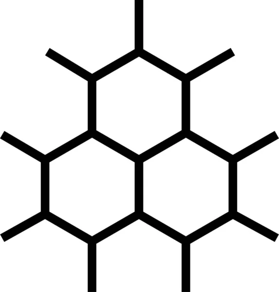Moléculas Estructura Ciencia Icono — Vector de stock