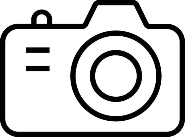 Піктограма Фотокамери Dslr Стилі Контурів — стоковий вектор