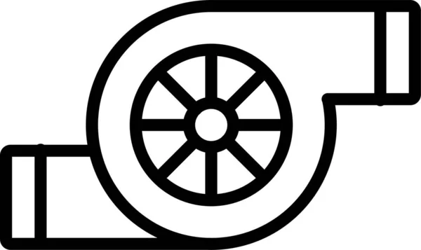 Icono Las Piezas Repuesto Del Vehículo Estilo Esquema — Vector de stock
