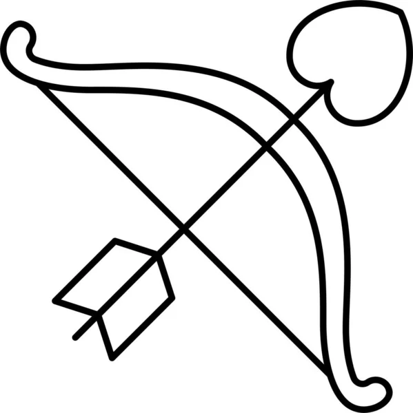 Icône Arc Flèche — Image vectorielle