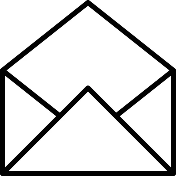 Иконка Письма Электронной Почте Стиле Наброска — стоковый вектор