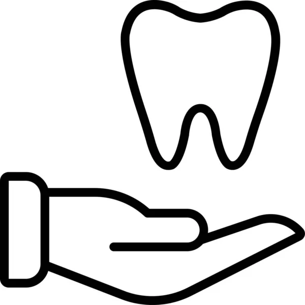 Diş Denatl Sağlık Simgesi — Stok Vektör