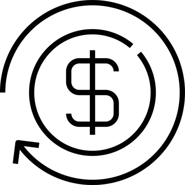 Coin Money Cash Icon — Stock Vector