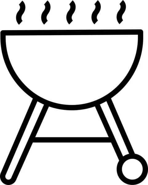 Barbecue Bbq Junk Pictogram — Stockvector