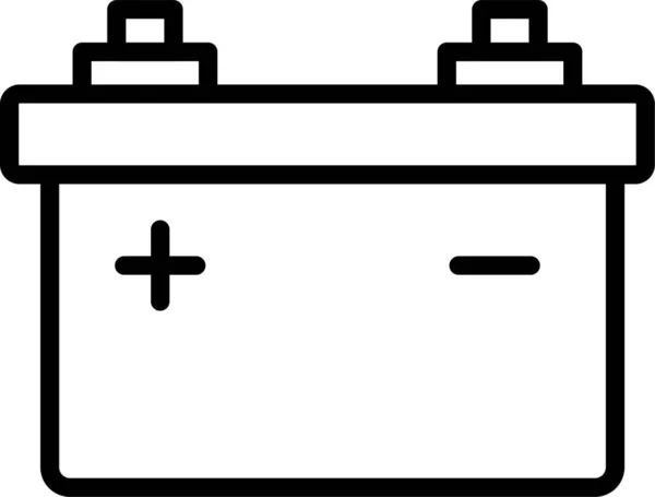 Batterie Onduleur Électrique Icône — Image vectorielle