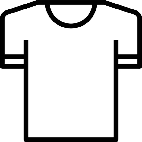 Čistá Módní Ikona Oblečení Stylu Osnovy — Stockový vektor