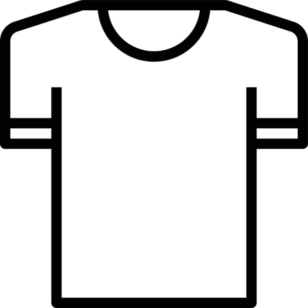 Ropa Limpia Icono Moda Estilo Del Esquema — Vector de stock