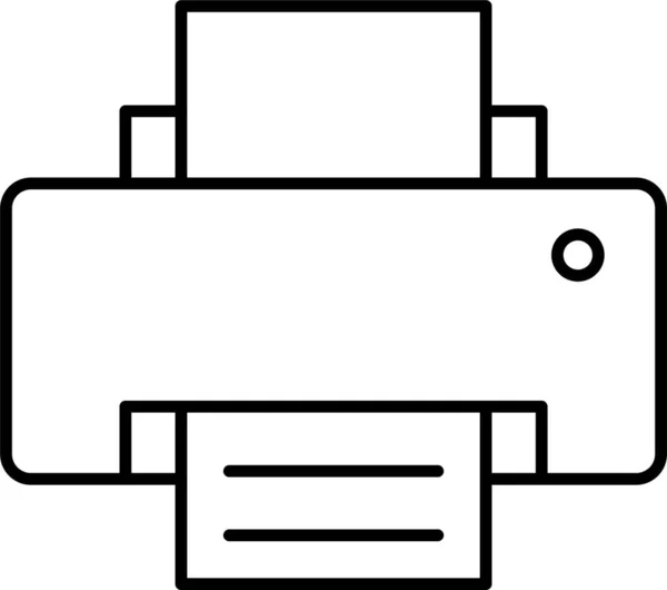 Icono Tecnología Electrónica Impresión — Vector de stock