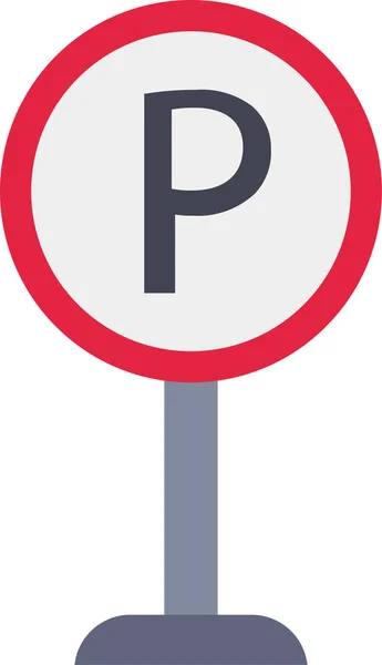 Parken Banner Platz Symbol — Stockvektor