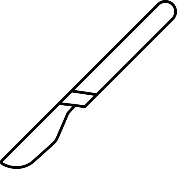 Skalpel Chirurgický Nůž Ikona Obrysu Stylu — Stockový vektor