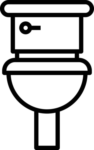Ícone Banheiro Banheiro Commode — Vetor de Stock