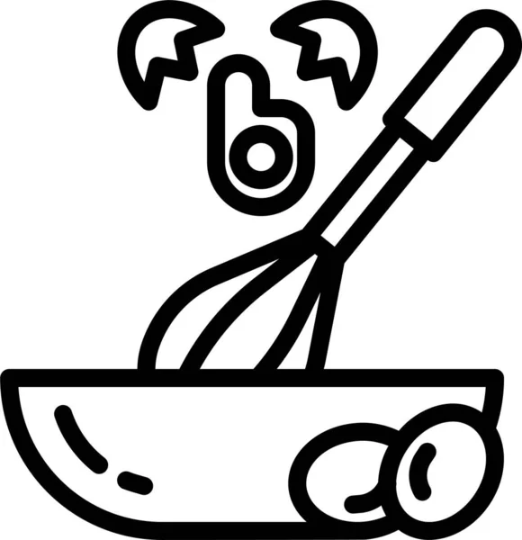 Иконка Приготовления Яиц Стиле Наброска — стоковый вектор