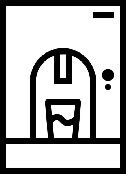 Иконка Очистителя Электроники Стиле Абрис — стоковый вектор