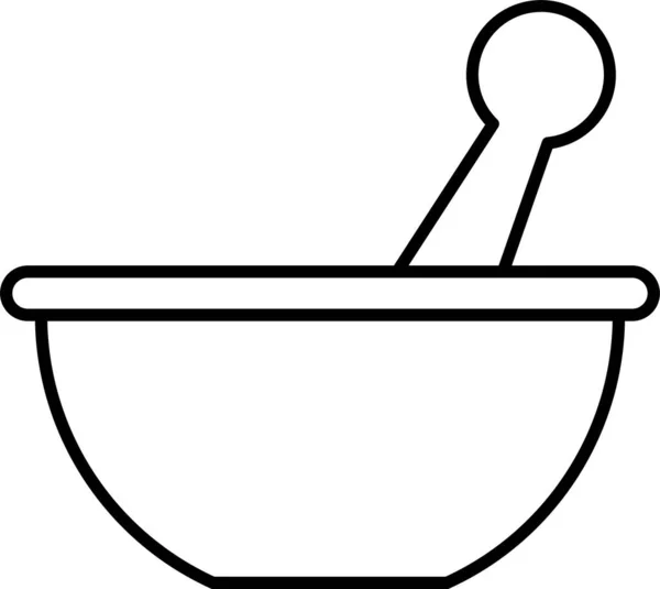 Schüssel Gericht Küche Ikone — Stockvektor