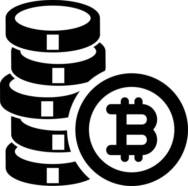 Bitcoin Cash Geld Pictogram Solide Stijl — Stockvector