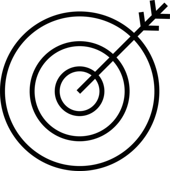 Pfeil Symbol Für Bogenschießen — Stockvektor