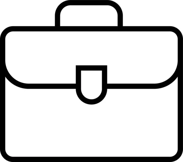 Aktentasche Portfolio Tasche Symbol Outline Stil — Stockvektor