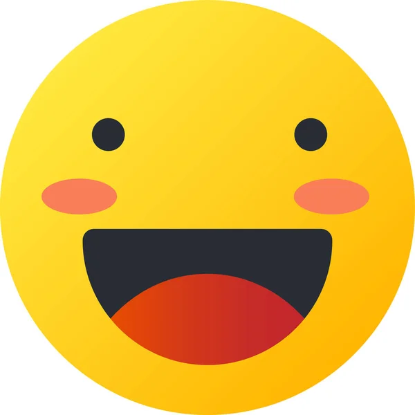 Avatar Emoji Emotikony Ikony Plochém Stylu — Stockový vektor
