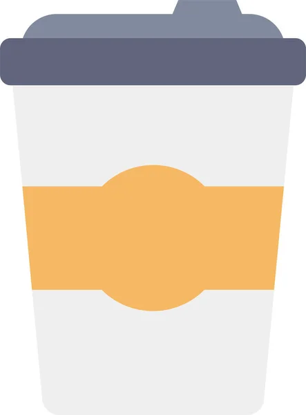 Coffee Glass Cup Icon — Stock Vector