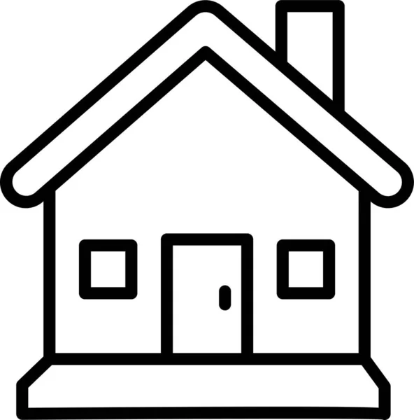 Haus Hause Echte Ikone — Stockvektor
