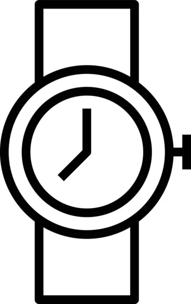 Reloj Pulsera Icono Del Reloj — Vector de stock