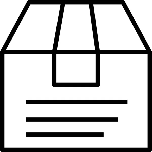Pappschachtel Verpackungen Symbol — Stockvektor