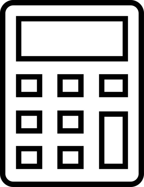 计算器资助数学图标 — 图库矢量图片