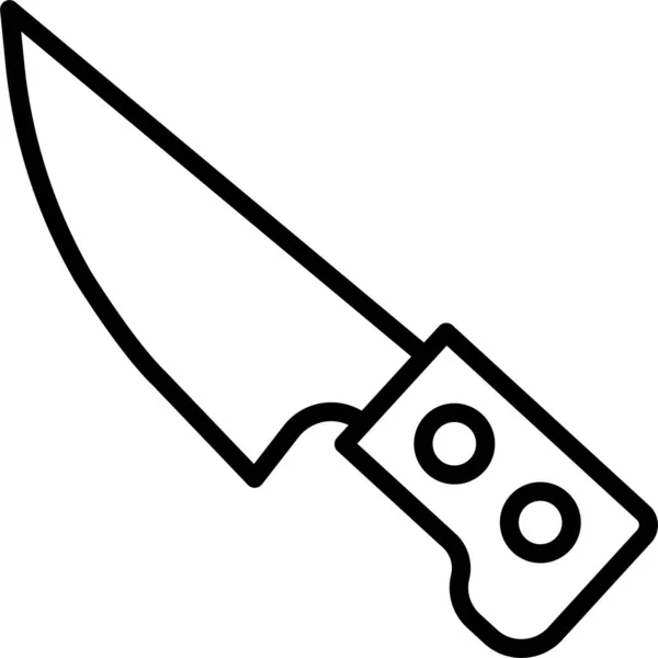 Knife Cutlery Cutting Icon — Stock Vector