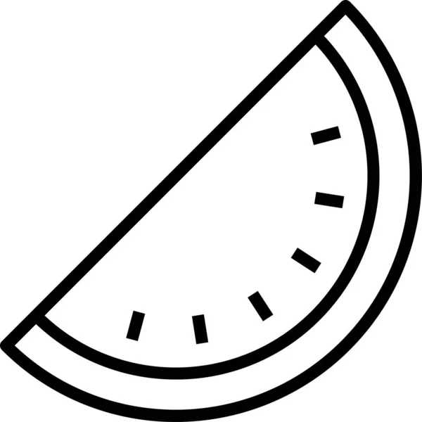 Wassermelone Vegane Ernährung Symbol — Stockvektor