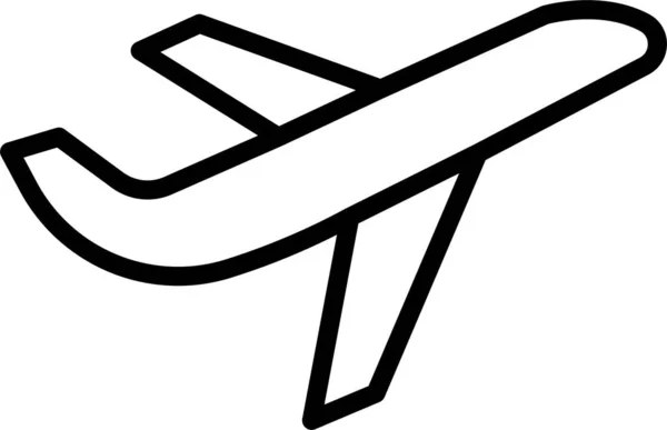 Flygplan Resa Ikon — Stock vektor