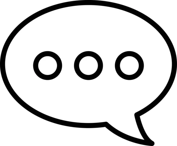 Kommunikations Icon Für Chat Nachrichten Umrissen — Stockvektor